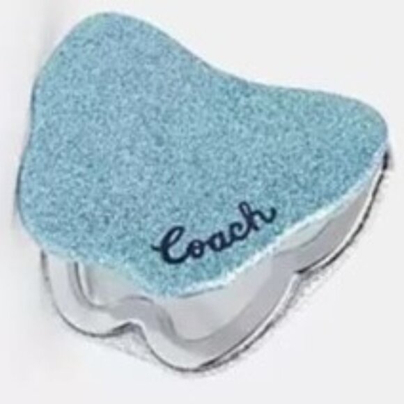 🦋Coach Faded Blue/Silver Glitter Butterfly Compact Mirror🦋 - Picture 6 of 6